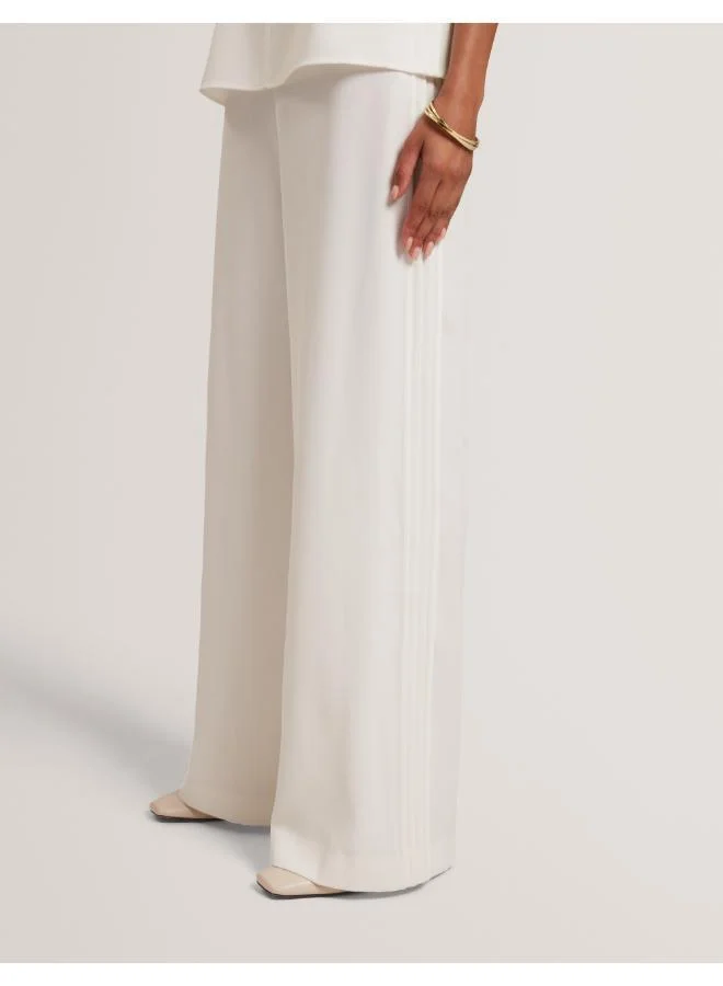 Ted Baker Piping Detail Wide Leg Crepe Trouser